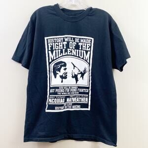 Boxing Pacquiao vs Mayweather Black/White T-Shirt